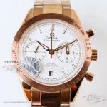 OM Factory Omega Speedmaster Co-Axial Tachymeter Base 1000 Everose Gold Case Swiss 9300 Chronograph 41.5mm Automatic Watch